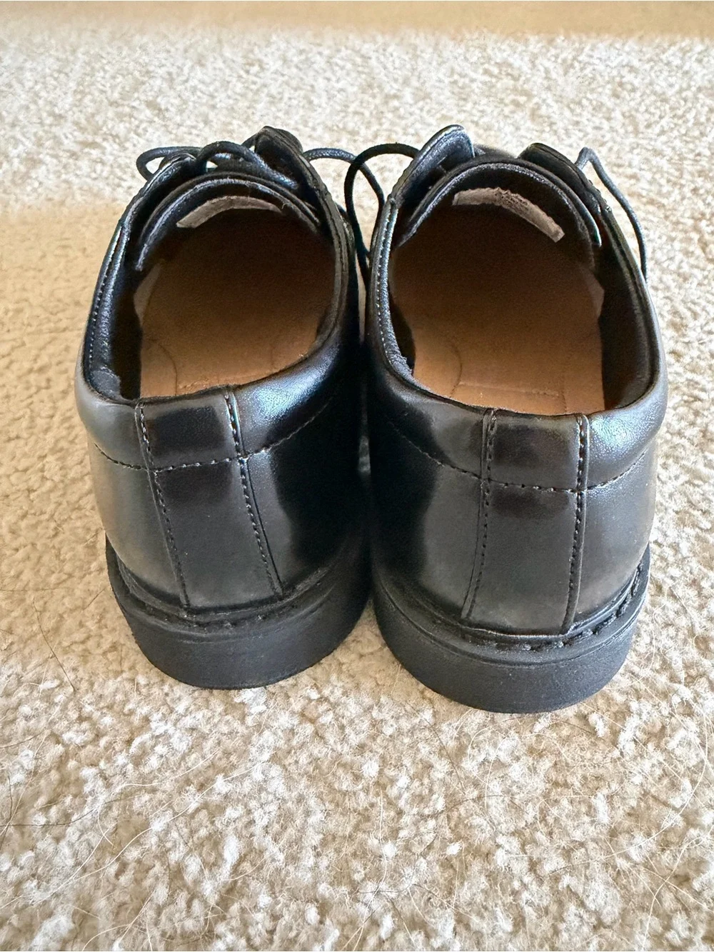 Boy’s Black Lace-Up Dress Shoes